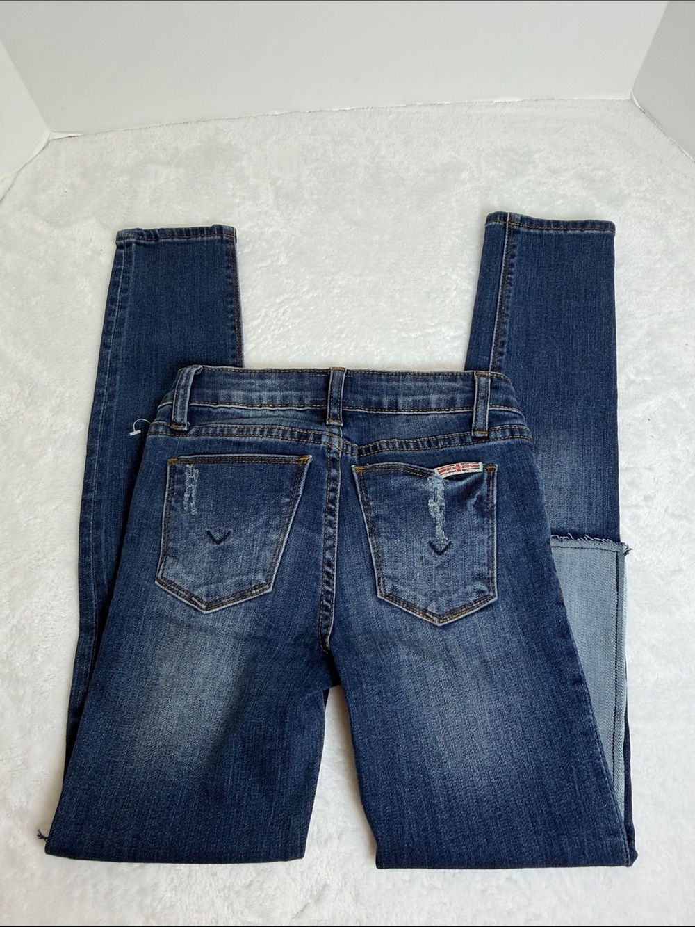 Hudson Kids/Girl’s Dark Blue Patch Skinny Jeans Size 10
